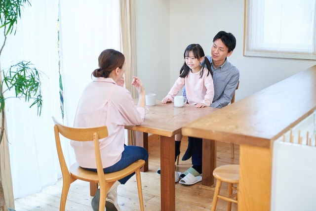 家族の反応：子どもと夫の理解を得る方法